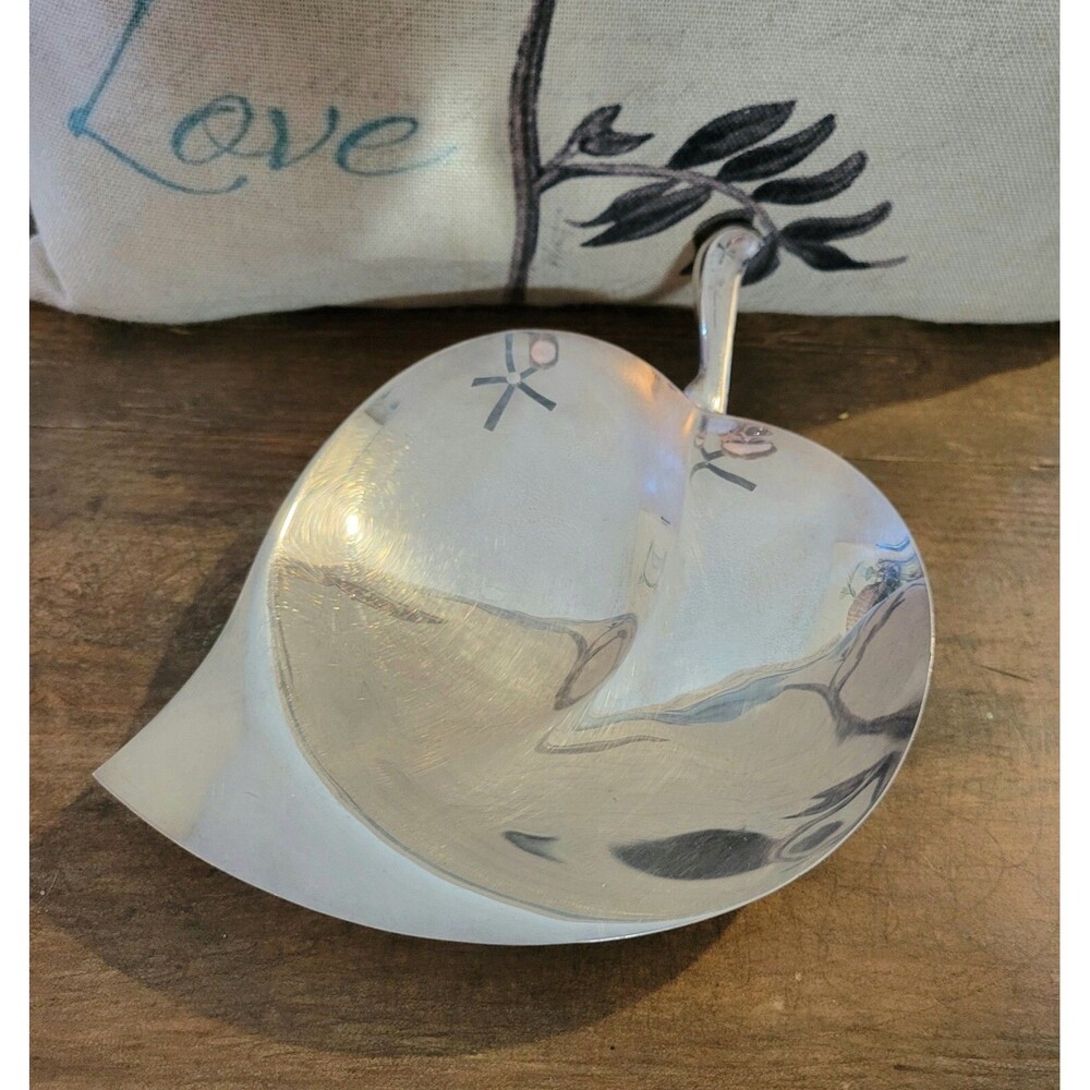 Vintage F.B. Rogers Silver Plate Leaf Trinket Dish - Lovely!